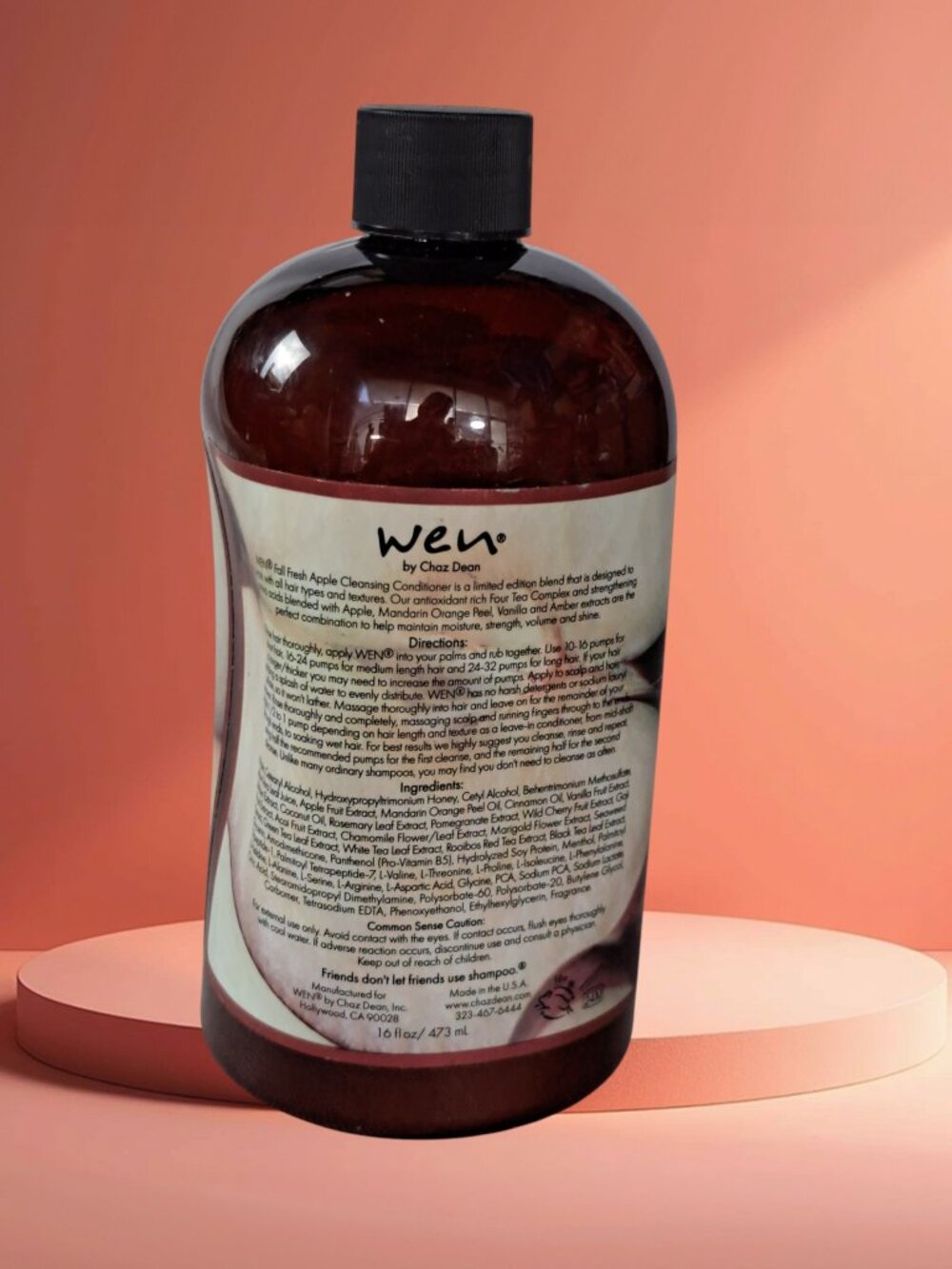 Sealed WEN Cleansing Conditioner Fall Fresh Apple 16 oz New No Pump - Picture 11 of 13